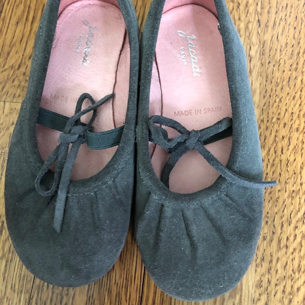 JACADI - Girls Gray Dress Shoe - Size EU 25